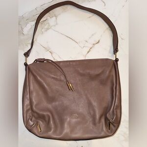 Vince Camuto Tan Leather Shoulder Bag